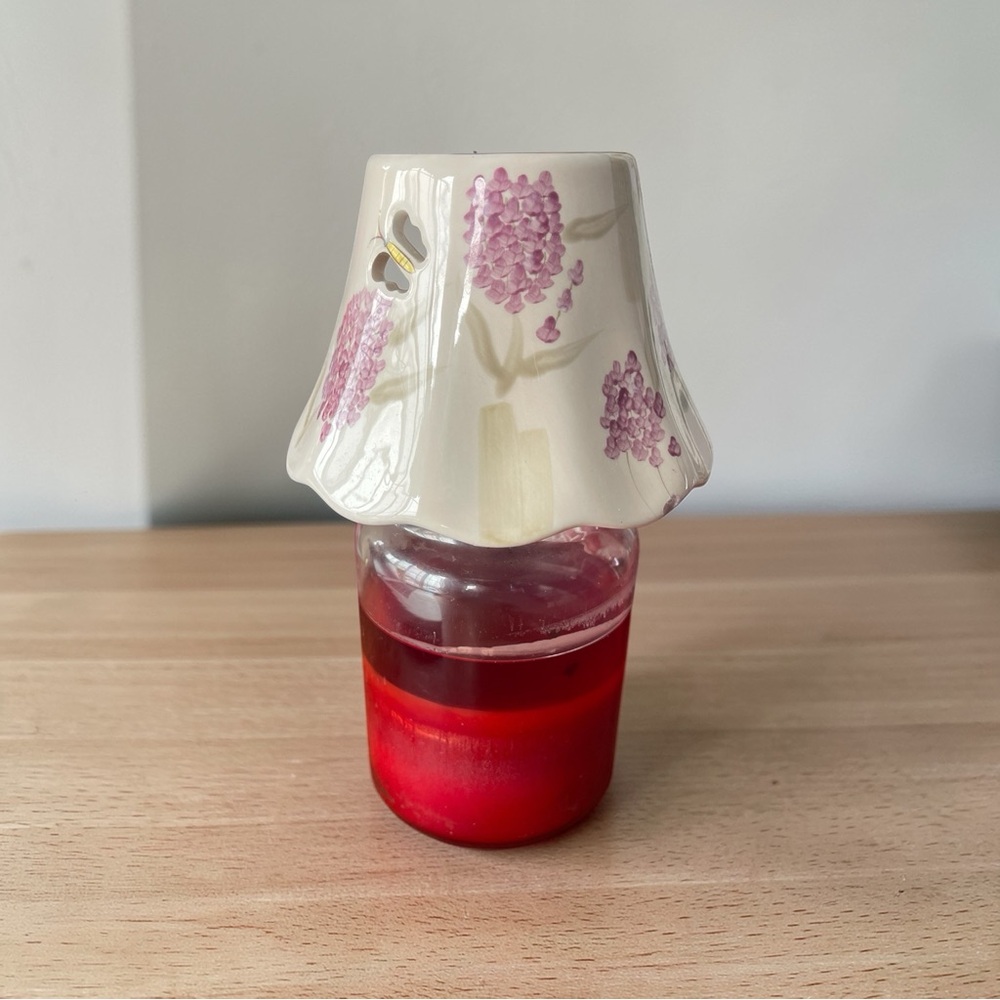 Home Interiors Lavender Fields & Butterflies Candle Shade Topper